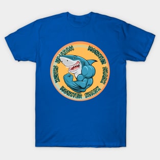 Mr Monster Shark - Blue T-Shirt T-Shirt